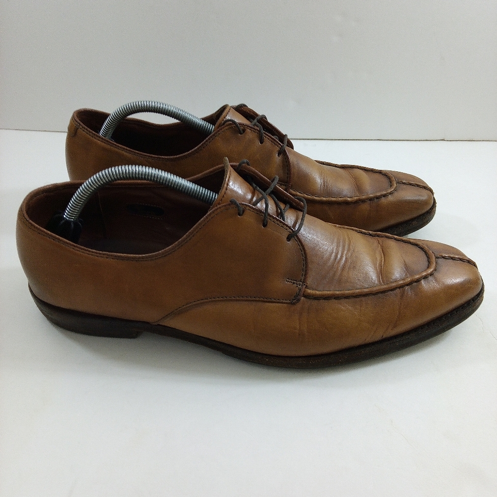 Allen Edmonds Parkway Men 12 Brown Leather Split Toe Derby Shoes 5853